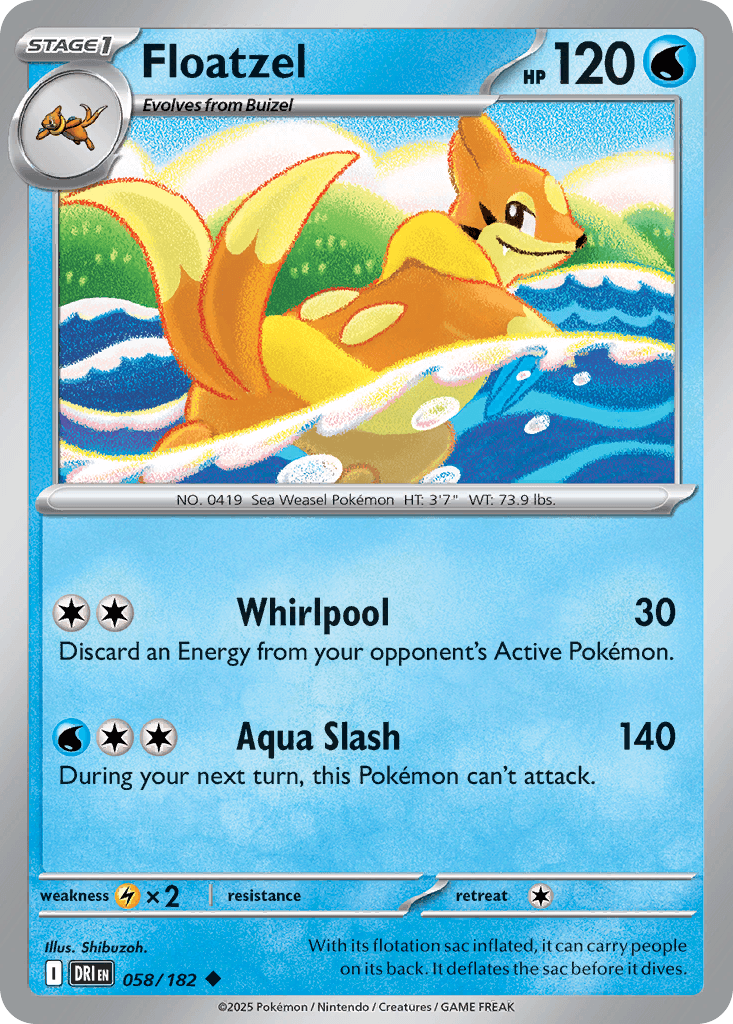 Floatzel from Destined Rivals