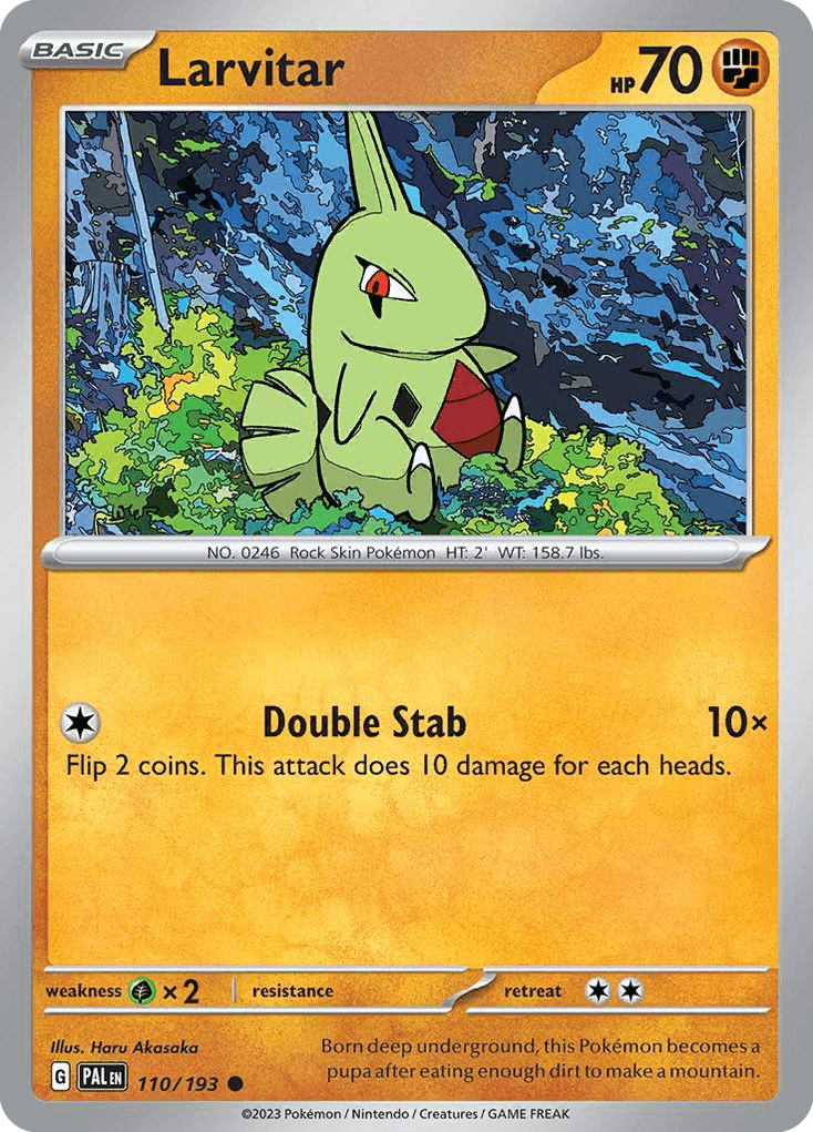 Larvitar from Paldea Evolved