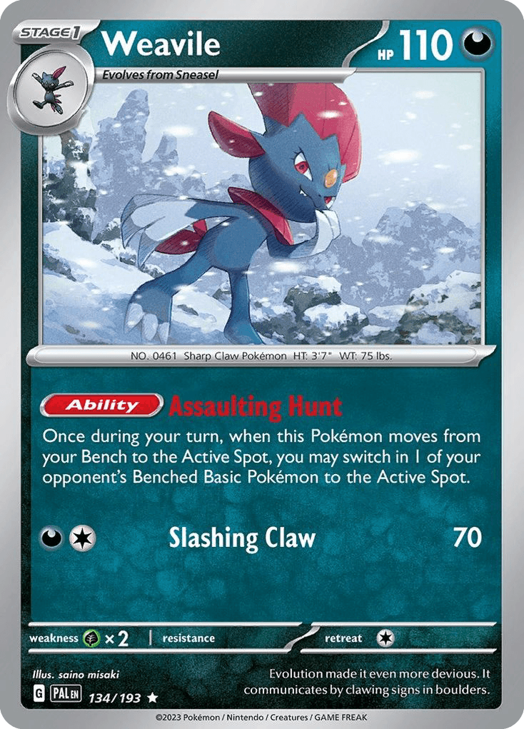 Weavile from Paldea Evolved