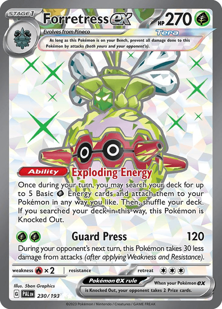 Forretress ex from Paldea Evolved