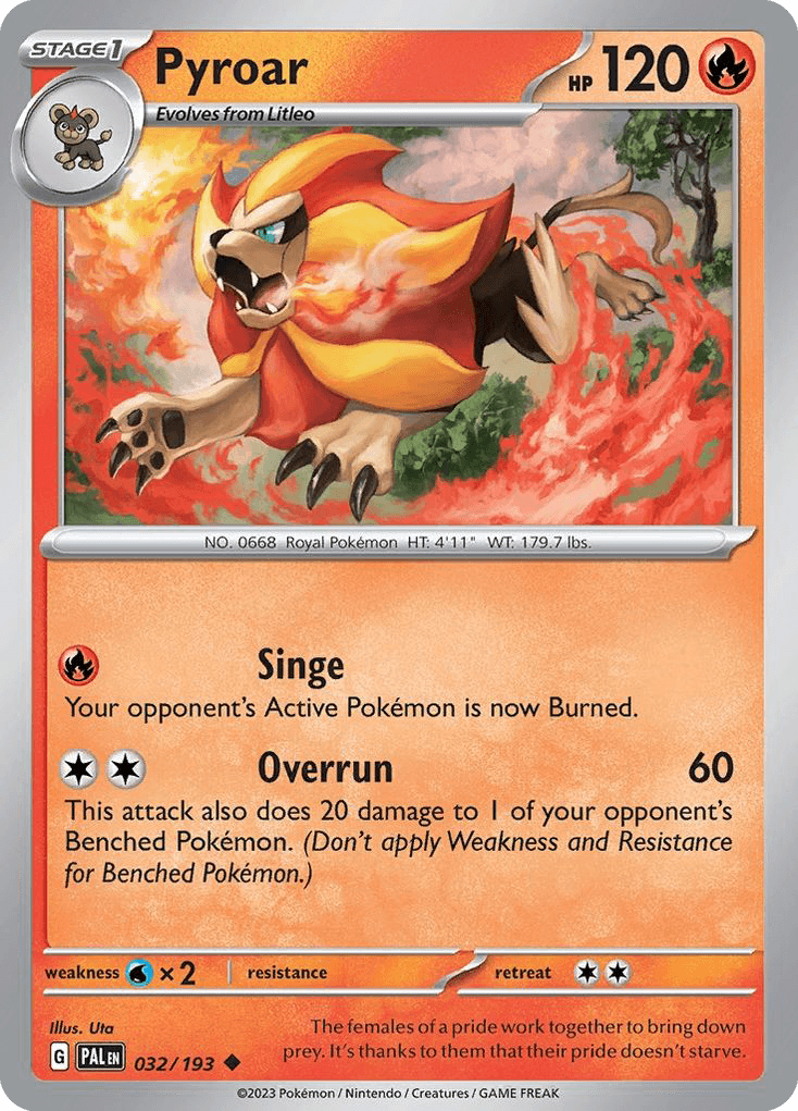 Pyroar from Paldea Evolved