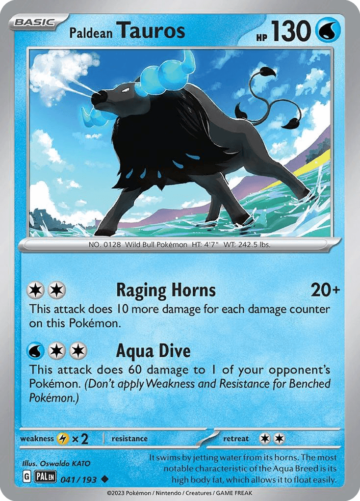 Paldean Tauros from Paldea Evolved