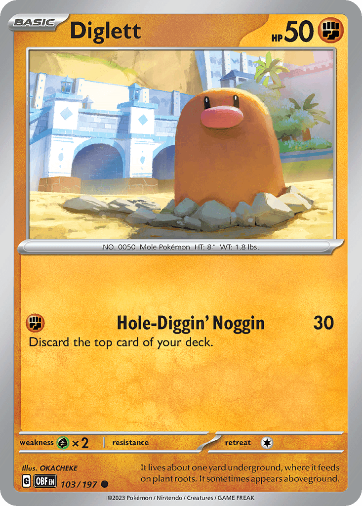 Diglett from Obsidian Flames