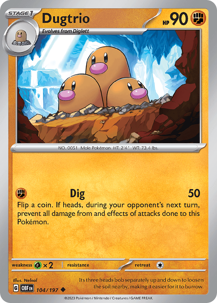 Dugtrio from Obsidian Flames
