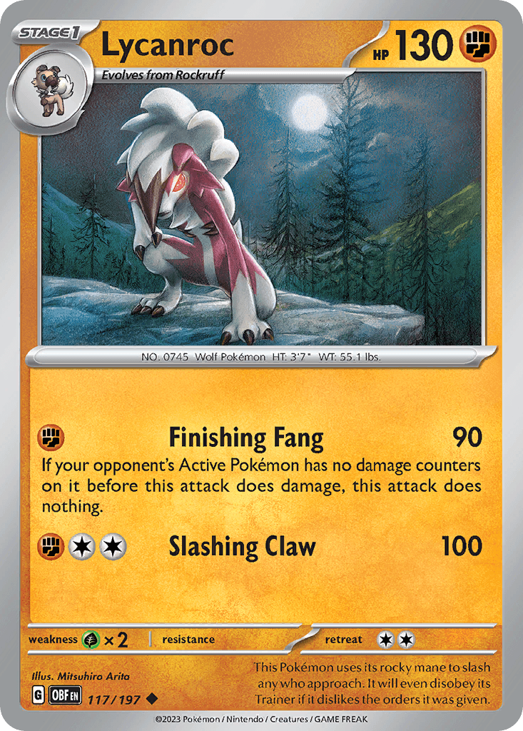 Lycanroc from Obsidian Flames