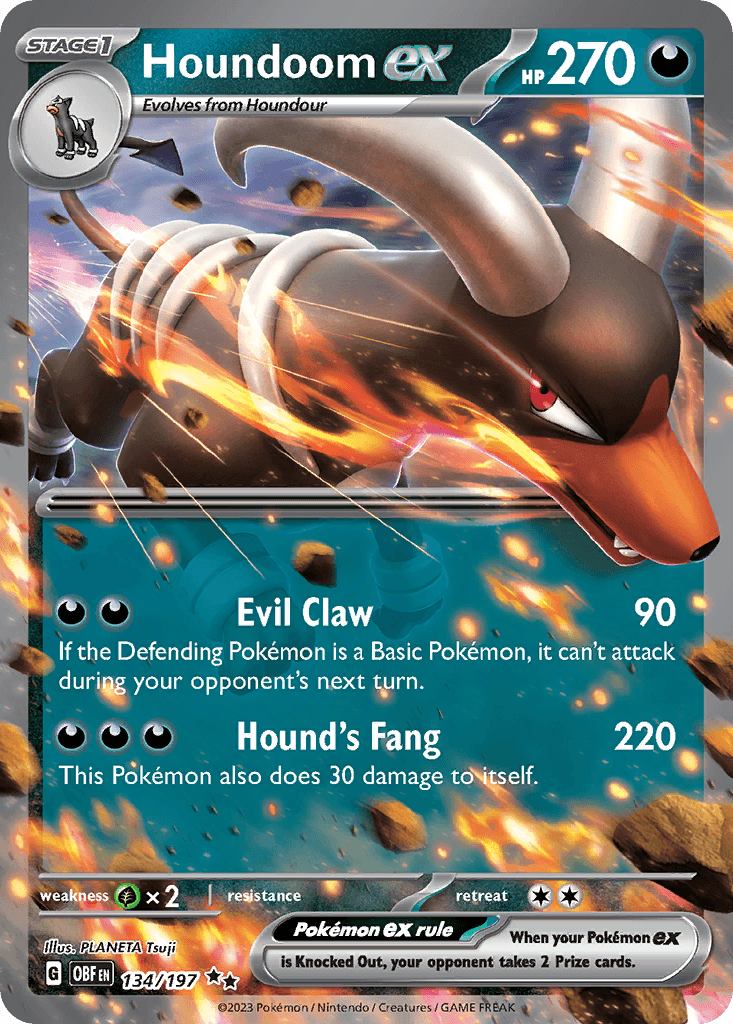 Houndoom ex from Obsidian Flames