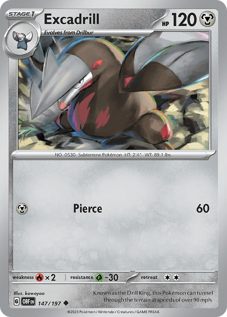 Excadrill from Obsidian Flames