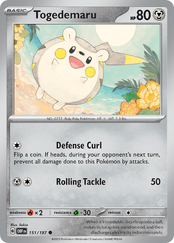 Togedemaru from Obsidian Flames