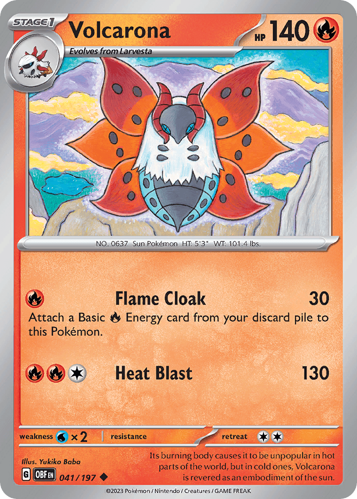 Volcarona from Obsidian Flames