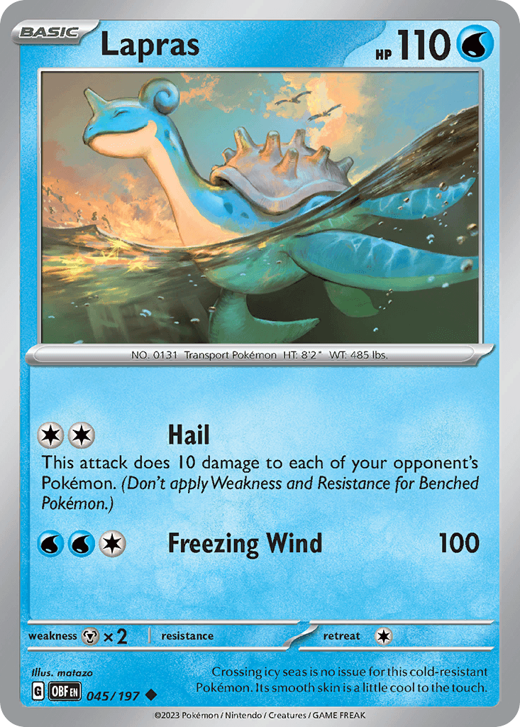 Lapras from Obsidian Flames