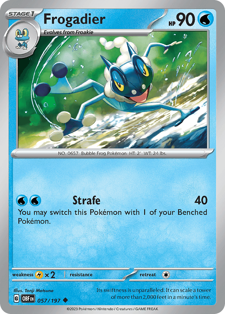 Frogadier from Obsidian Flames