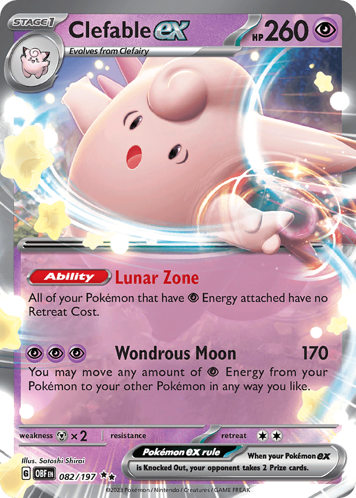 Clefable ex from Obsidian Flames