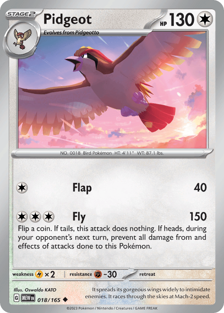 Pidgeot from 151