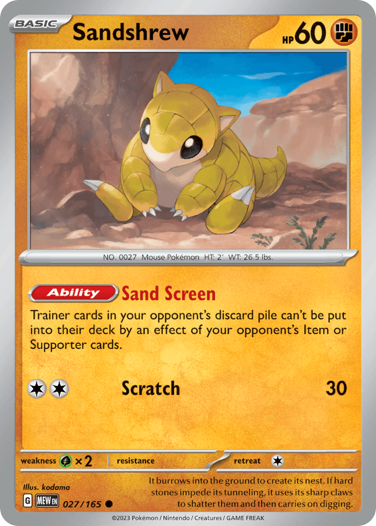 Sandshrew from 151
