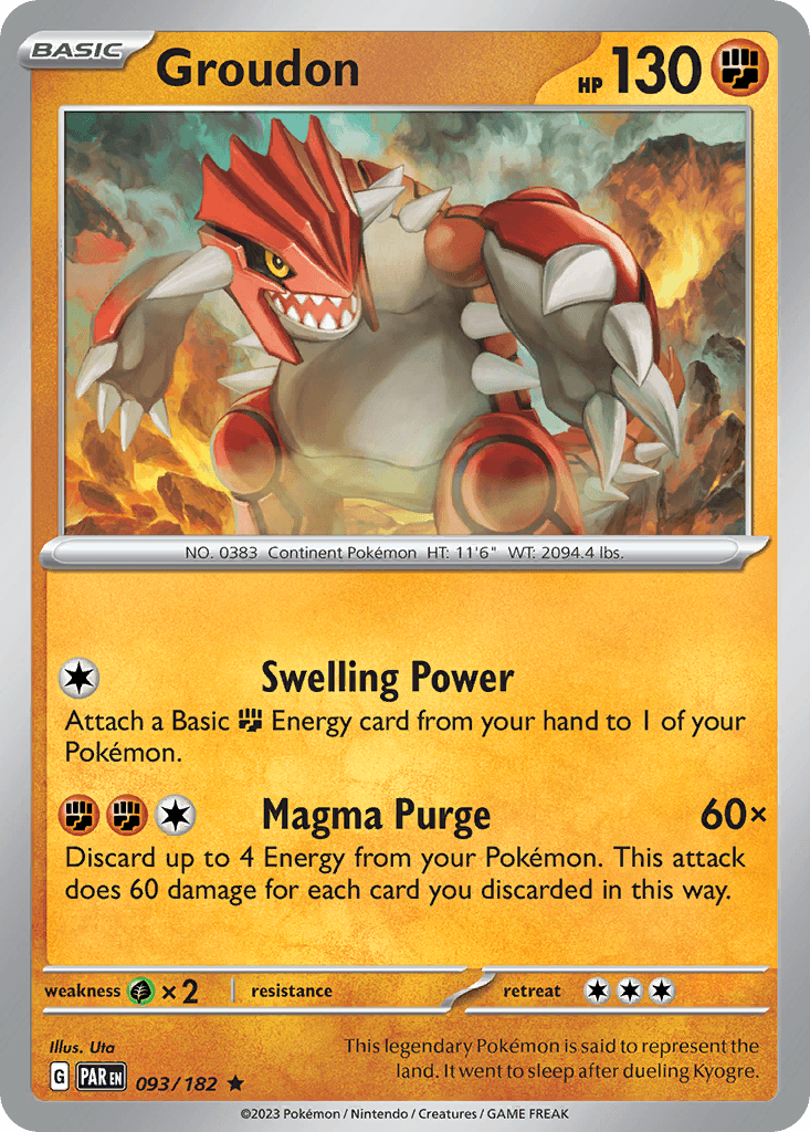 Groudon from Paradox Rift