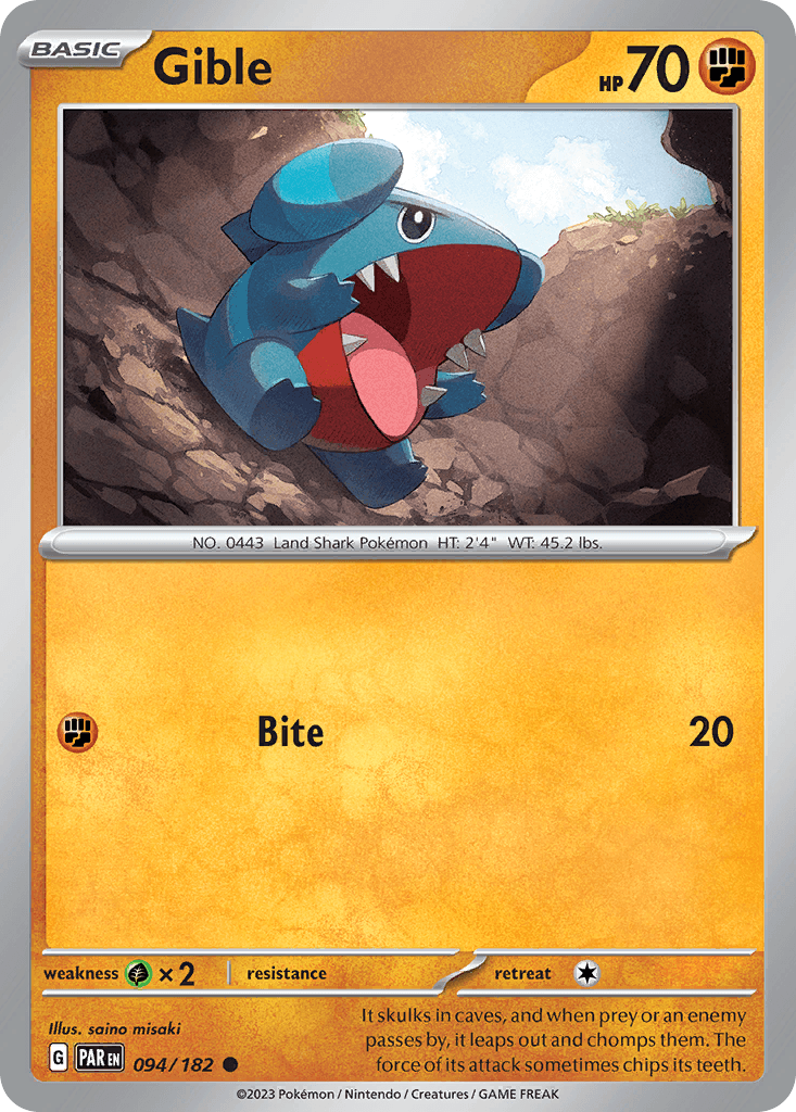 Gible from Paradox Rift