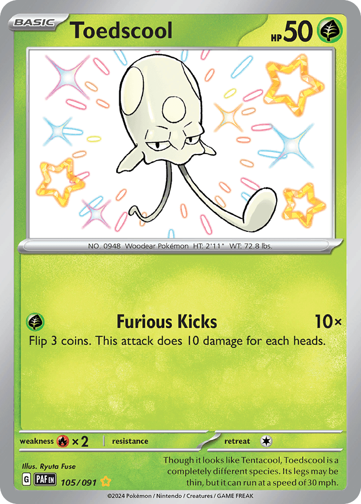 Toedscool from Paldean Fates