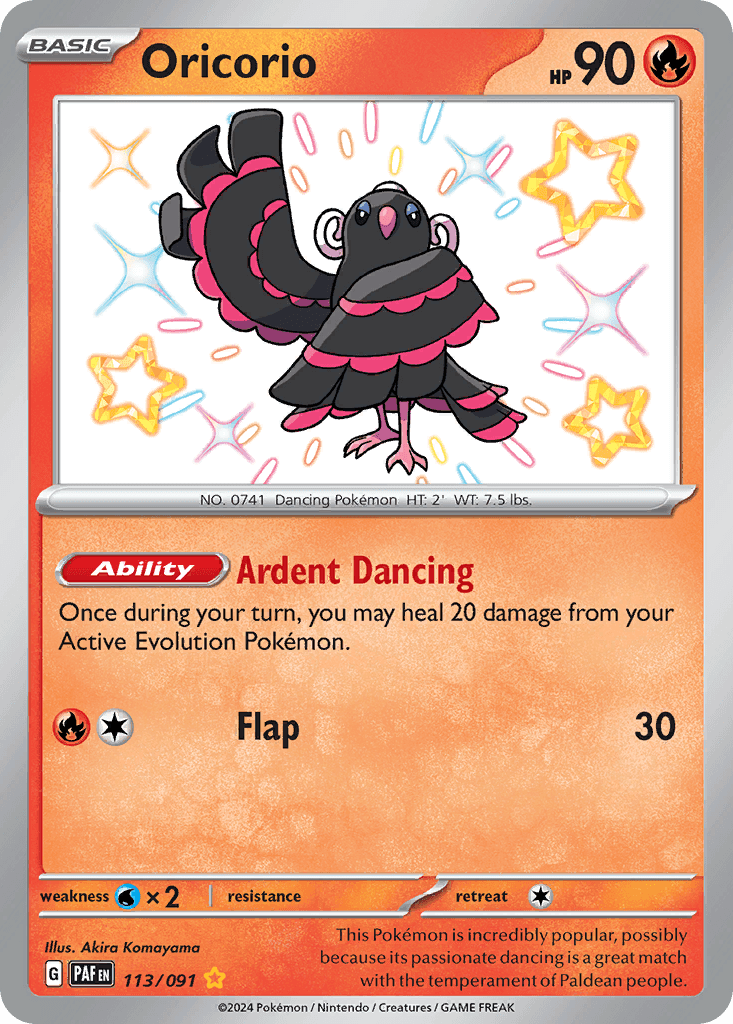 Oricorio from Paldean Fates