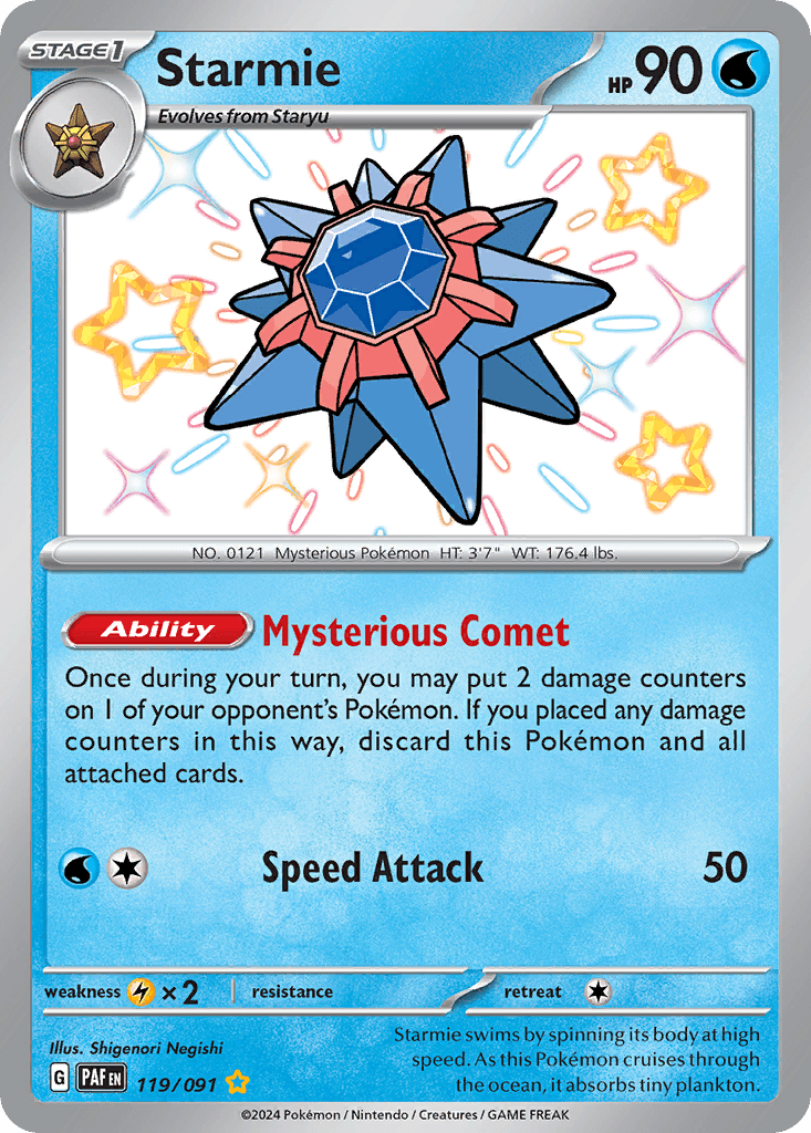 Starmie from Paldean Fates