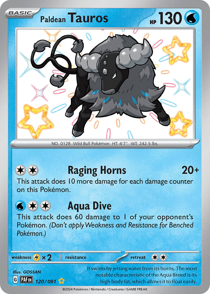 Paldean Tauros from Paldean Fates