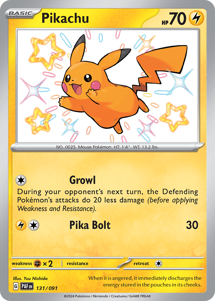 Pikachu from Paldean Fates