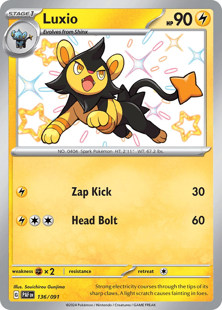 Luxio from Paldean Fates