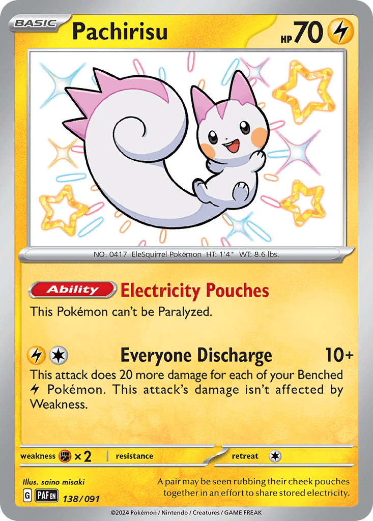 Pachirisu from Paldean Fates