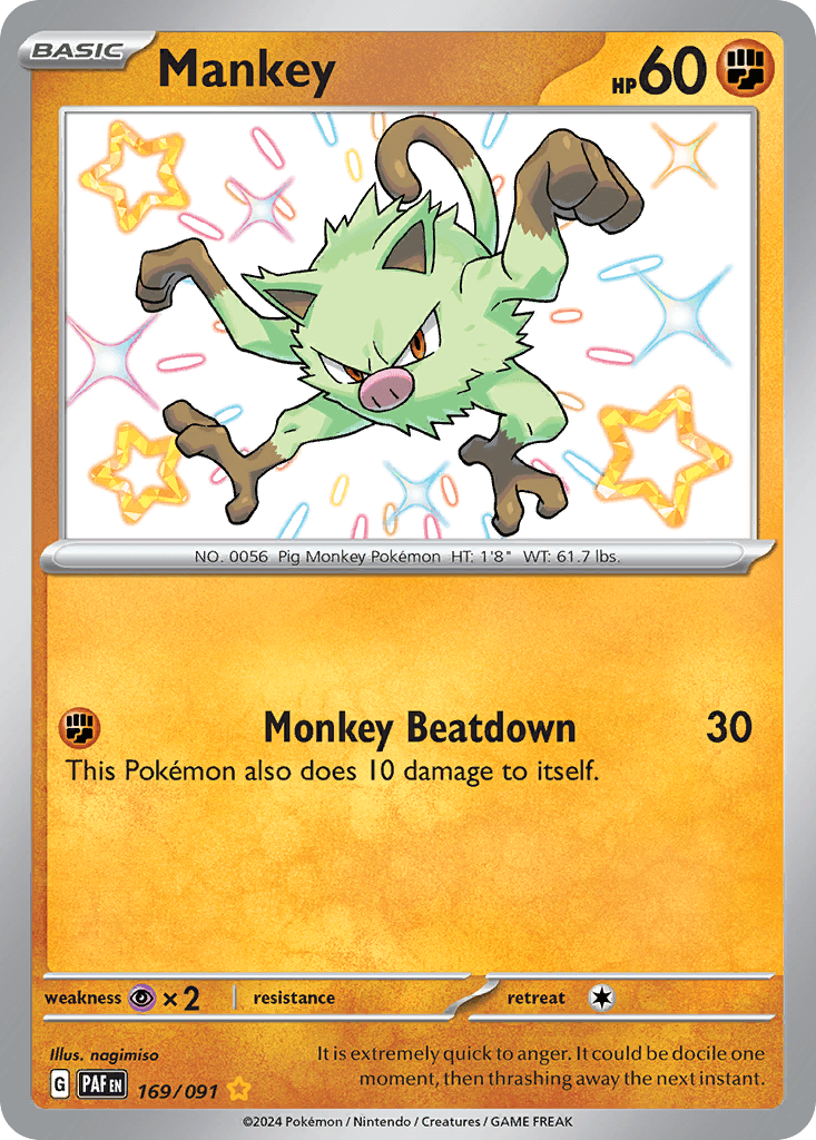 Mankey from Paldean Fates