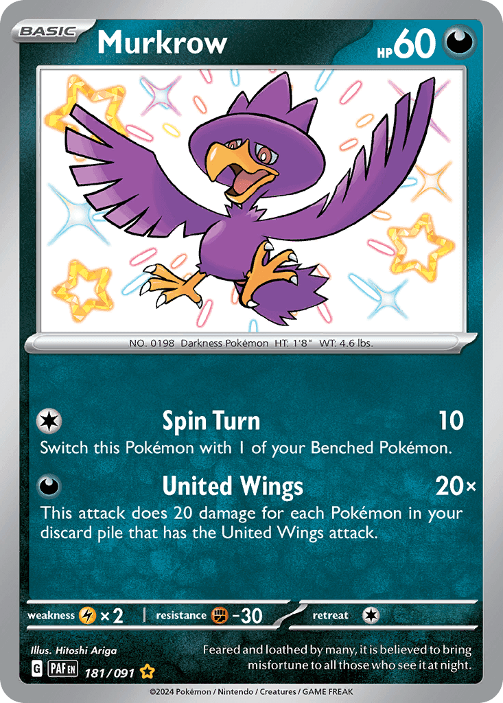 Murkrow from Paldean Fates