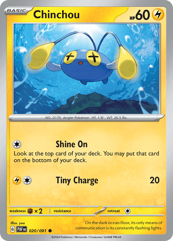 Chinchou from Paldean Fates