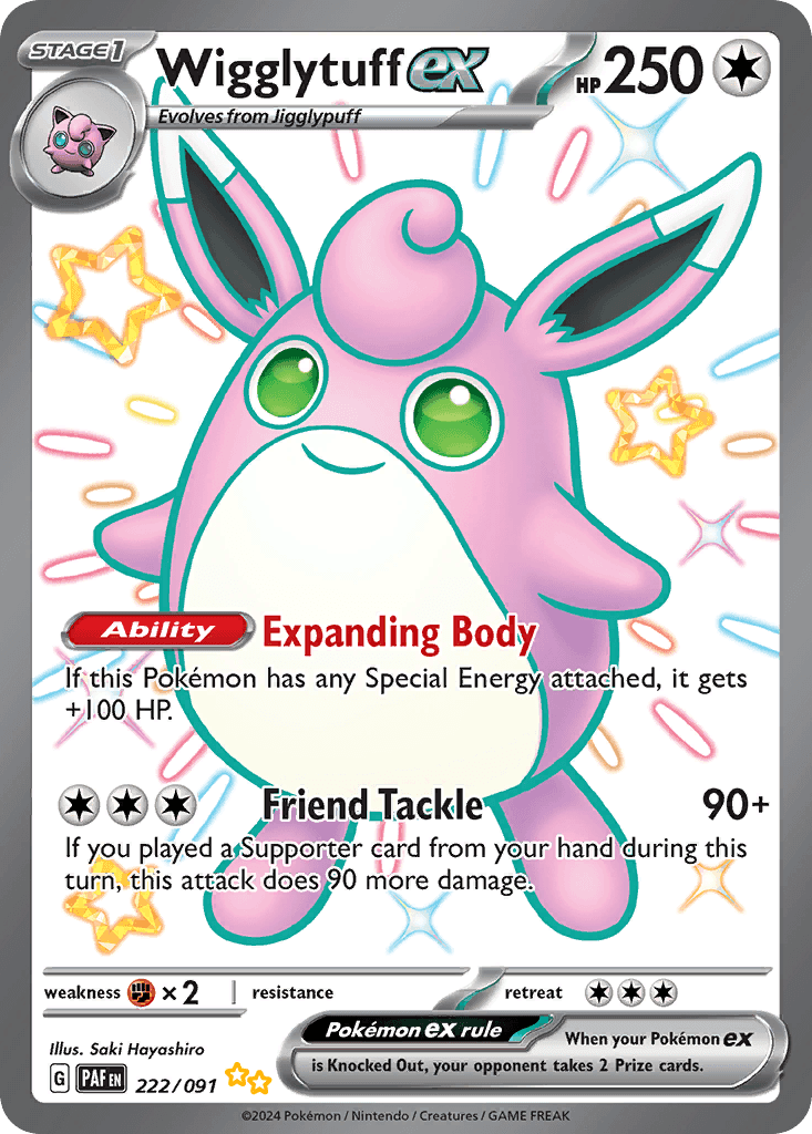 Wigglytuff ex from Paldean Fates