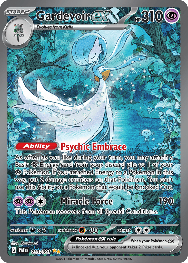 Gardevoir ex from Paldean Fates