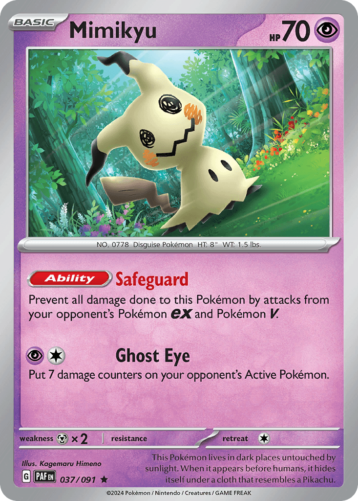 Mimikyu from Paldean Fates