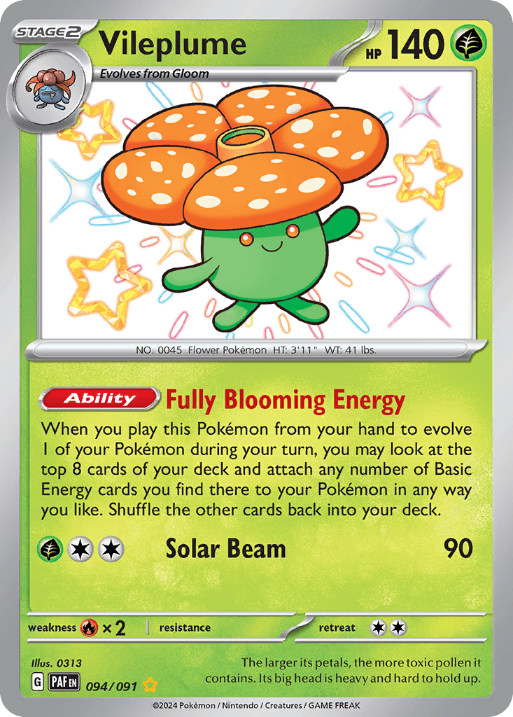 Vileplume from Paldean Fates