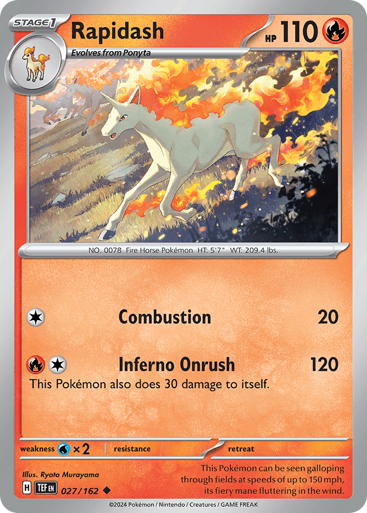 Rapidash from Temporal Forces
