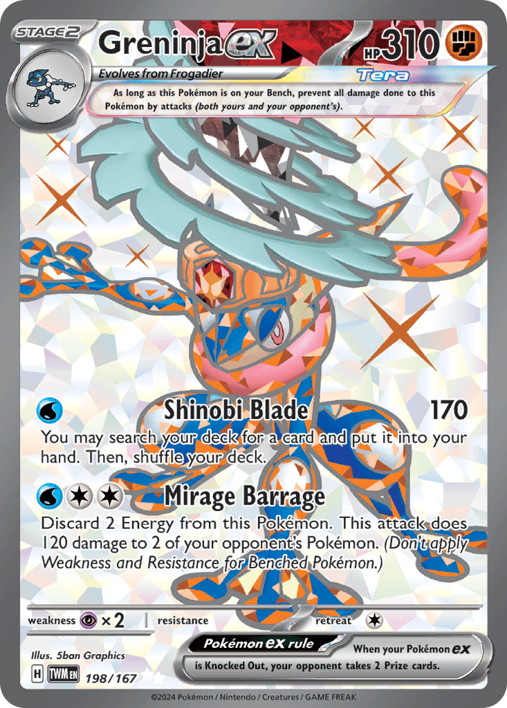 Greninja ex from Twilight Masquerade