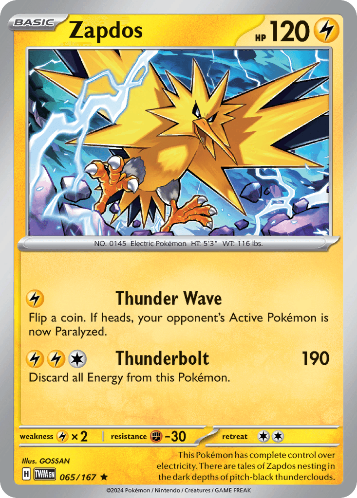 Zapdos from Twilight Masquerade