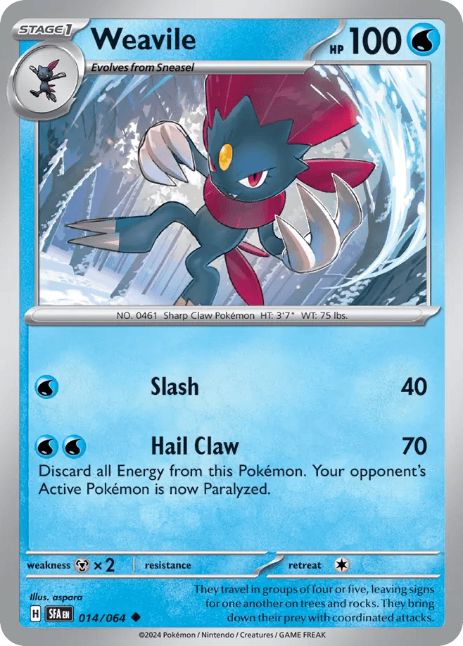 Weavile from Shrouded Fable