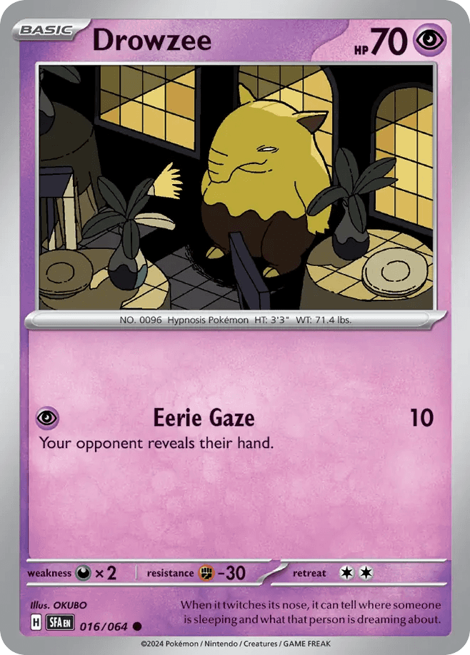 Drowzee from Shrouded Fable