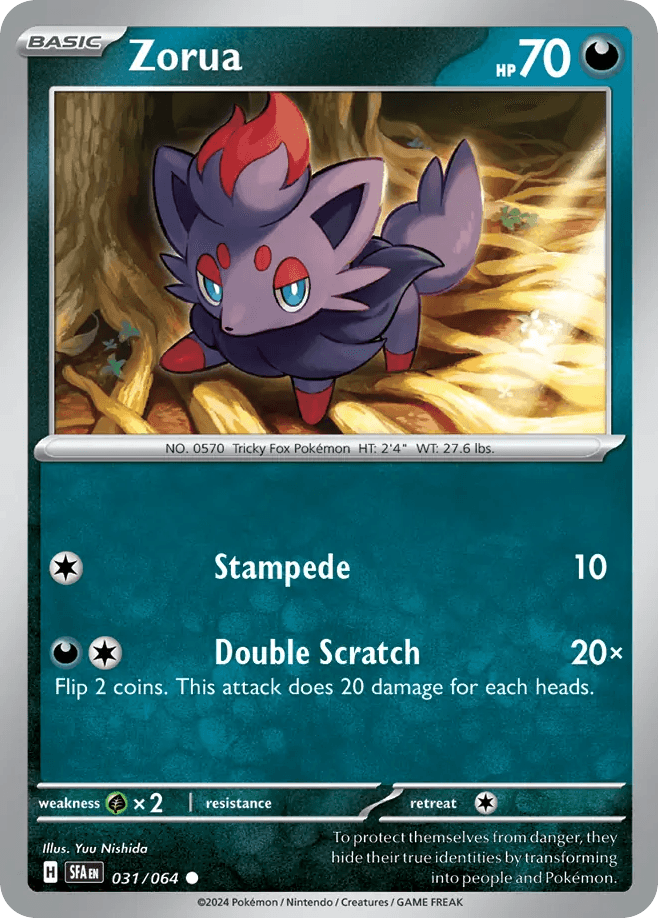 Zorua from Shrouded Fable
