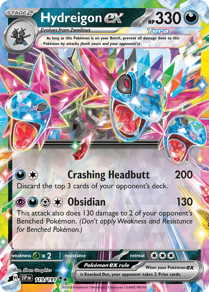 Hydreigon ex from Surging Sparks