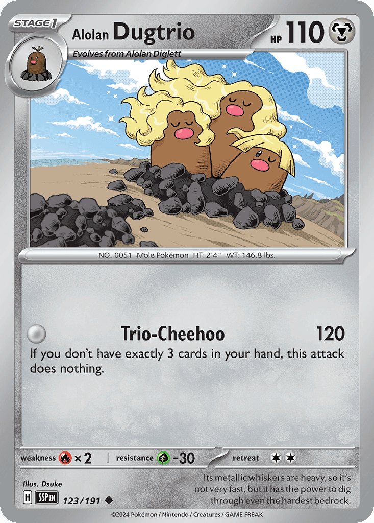 Alolan Dugtrio from Surging Sparks