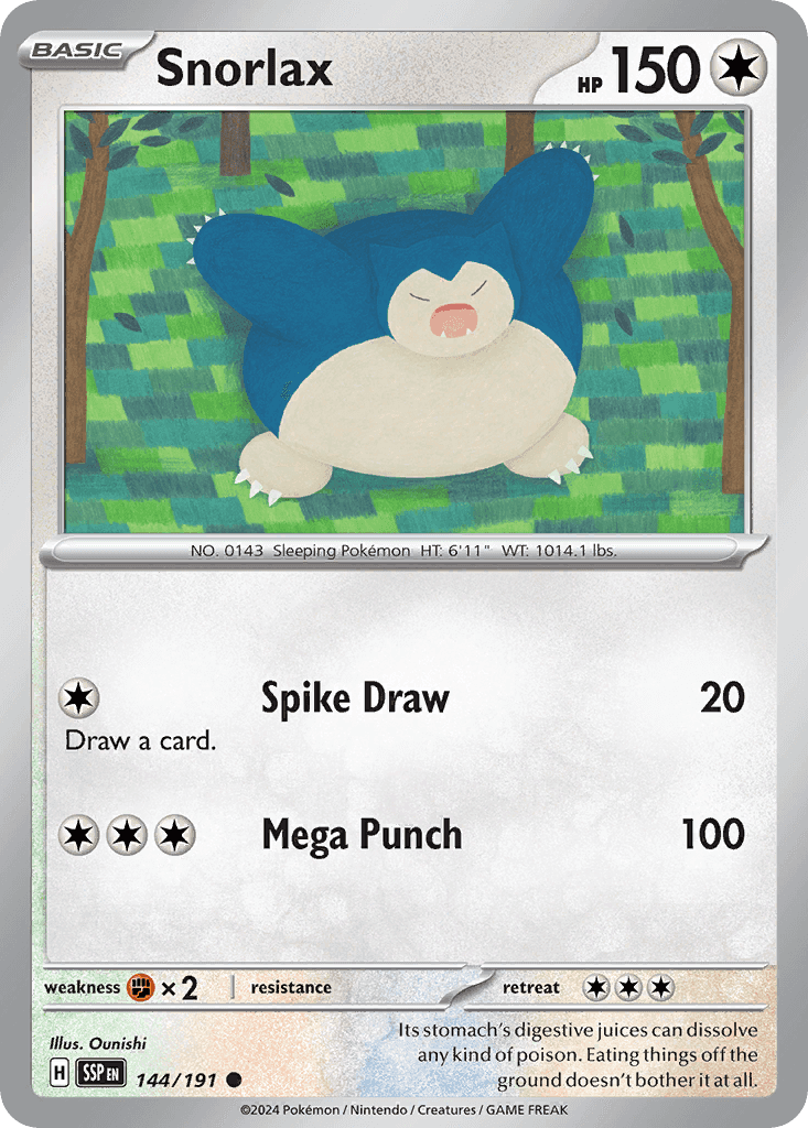Snorlax from Surging Sparks