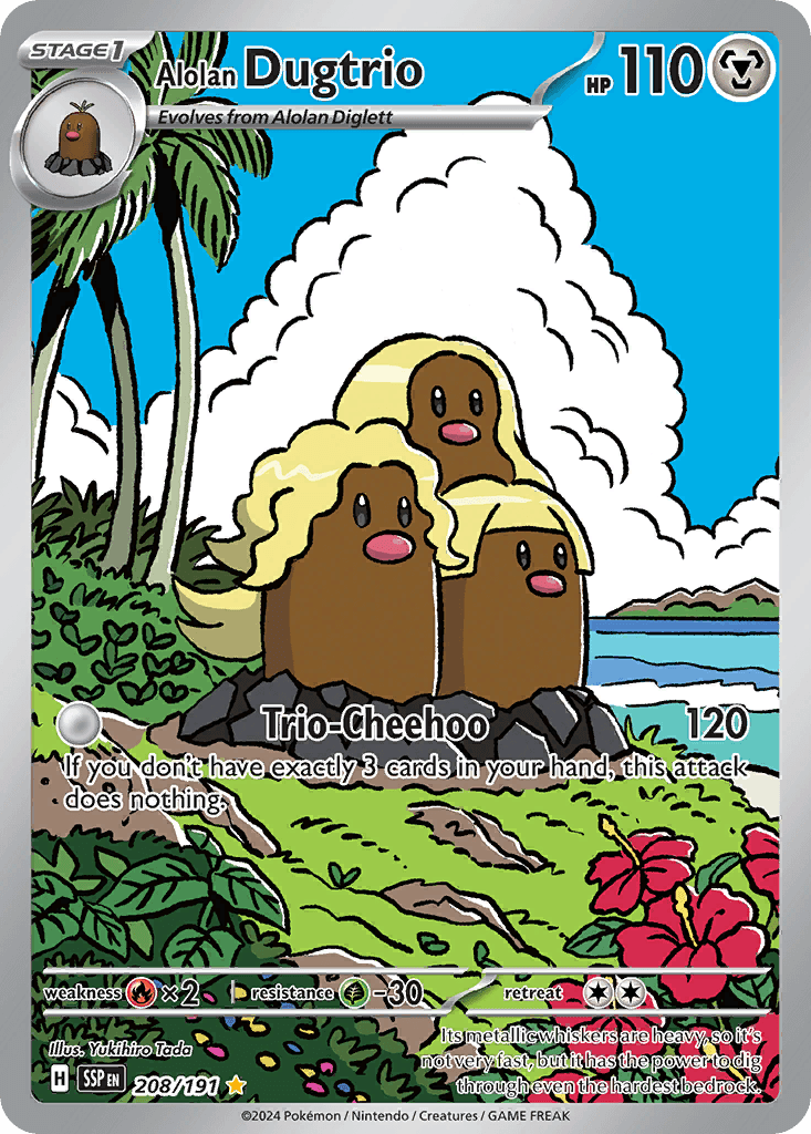 Alolan Dugtrio from Surging Sparks