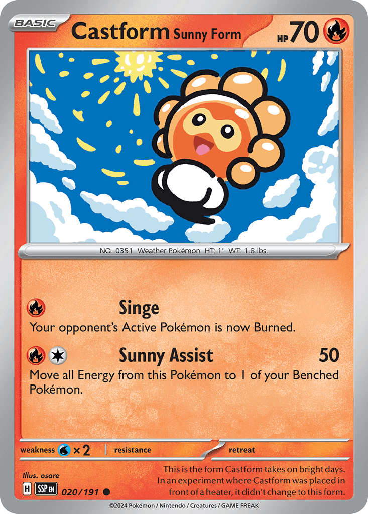 Castform Sunny Form from Surging Sparks