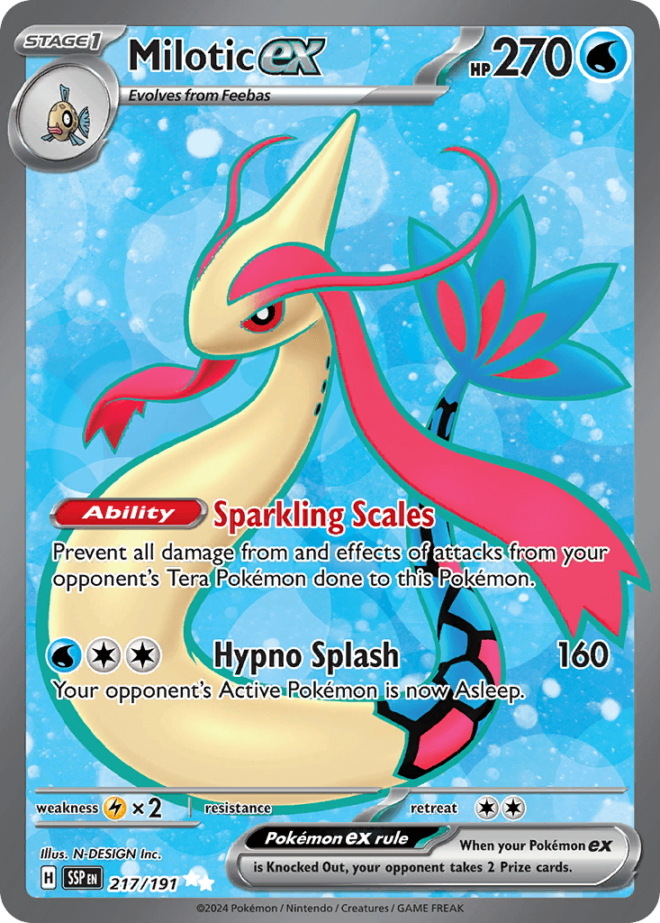Milotic ex from Surging Sparks
