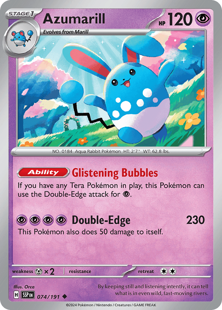 Azumarill from Surging Sparks