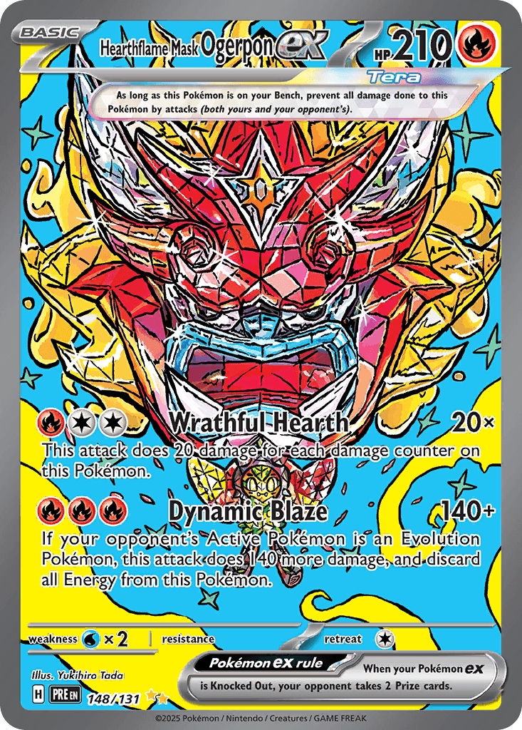 Hearthflame Mask Ogerpon ex from Prismatic Evolutions
