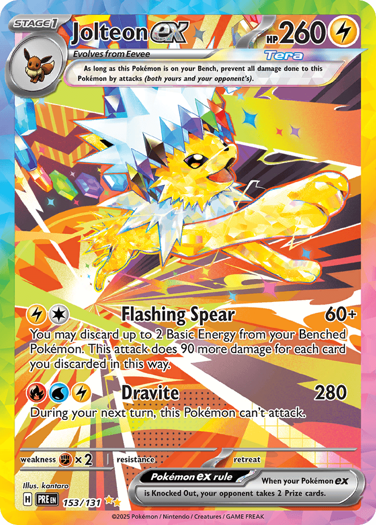 Jolteon ex from Prismatic Evolutions