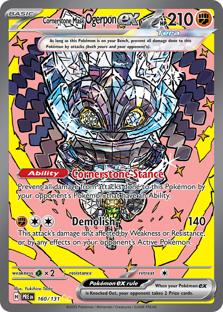 Cornerstone Mask Ogerpon ex from Prismatic Evolutions
